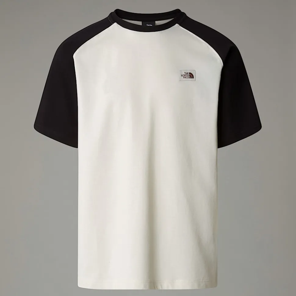 Hot The North Face Heritage T-shirt Til Herrer White Dune-TNF Black