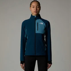 Best The North Face Highball Fleece Til Damer Midnight Petrol-Algae Blue