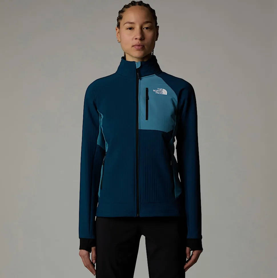 Best The North Face Highball Fleece Til Damer Midnight Petrol-Algae Blue