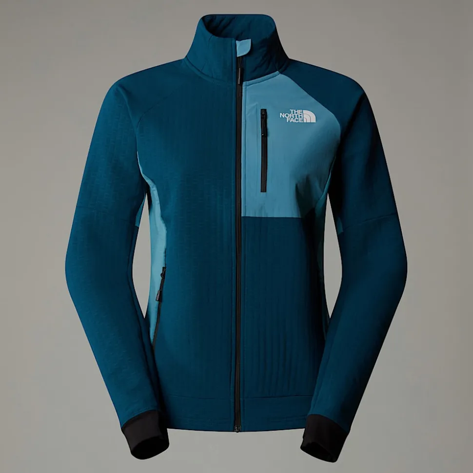Best The North Face Highball Fleece Til Damer Midnight Petrol-Algae Blue