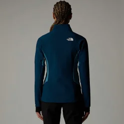 Best The North Face Highball Fleece Til Damer Midnight Petrol-Algae Blue