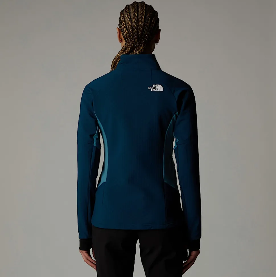Best The North Face Highball Fleece Til Damer Midnight Petrol-Algae Blue