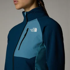 Best The North Face Highball Fleece Til Damer Midnight Petrol-Algae Blue
