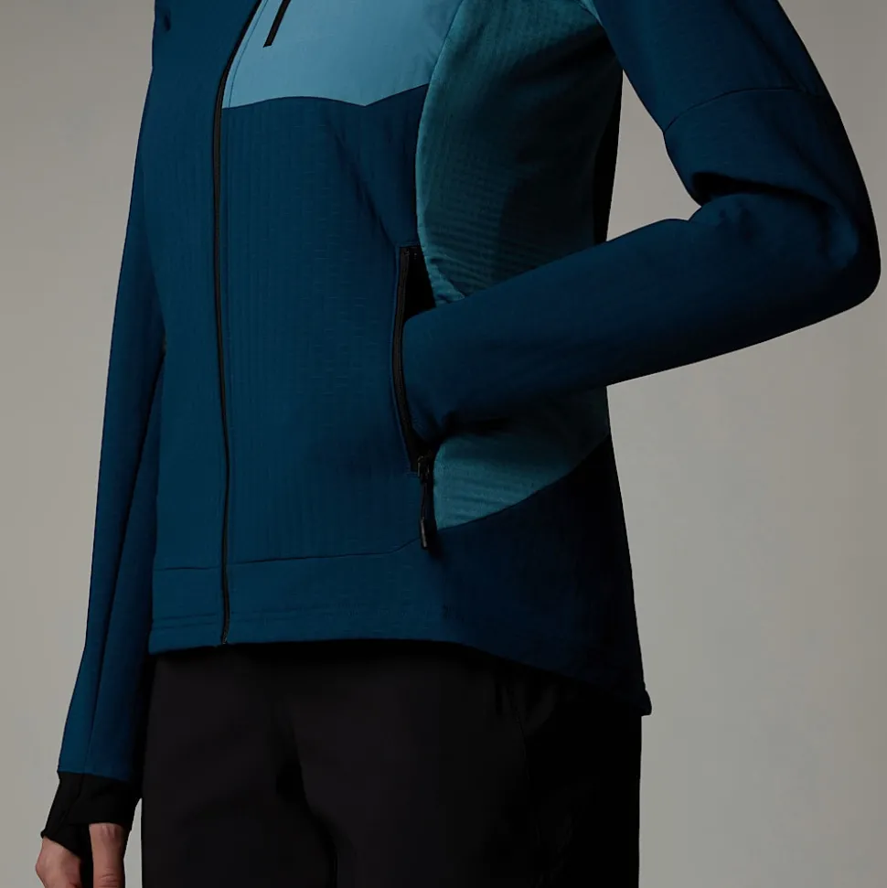 Best The North Face Highball Fleece Til Damer Midnight Petrol-Algae Blue