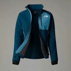 Best The North Face Highball Fleece Til Damer Midnight Petrol-Algae Blue