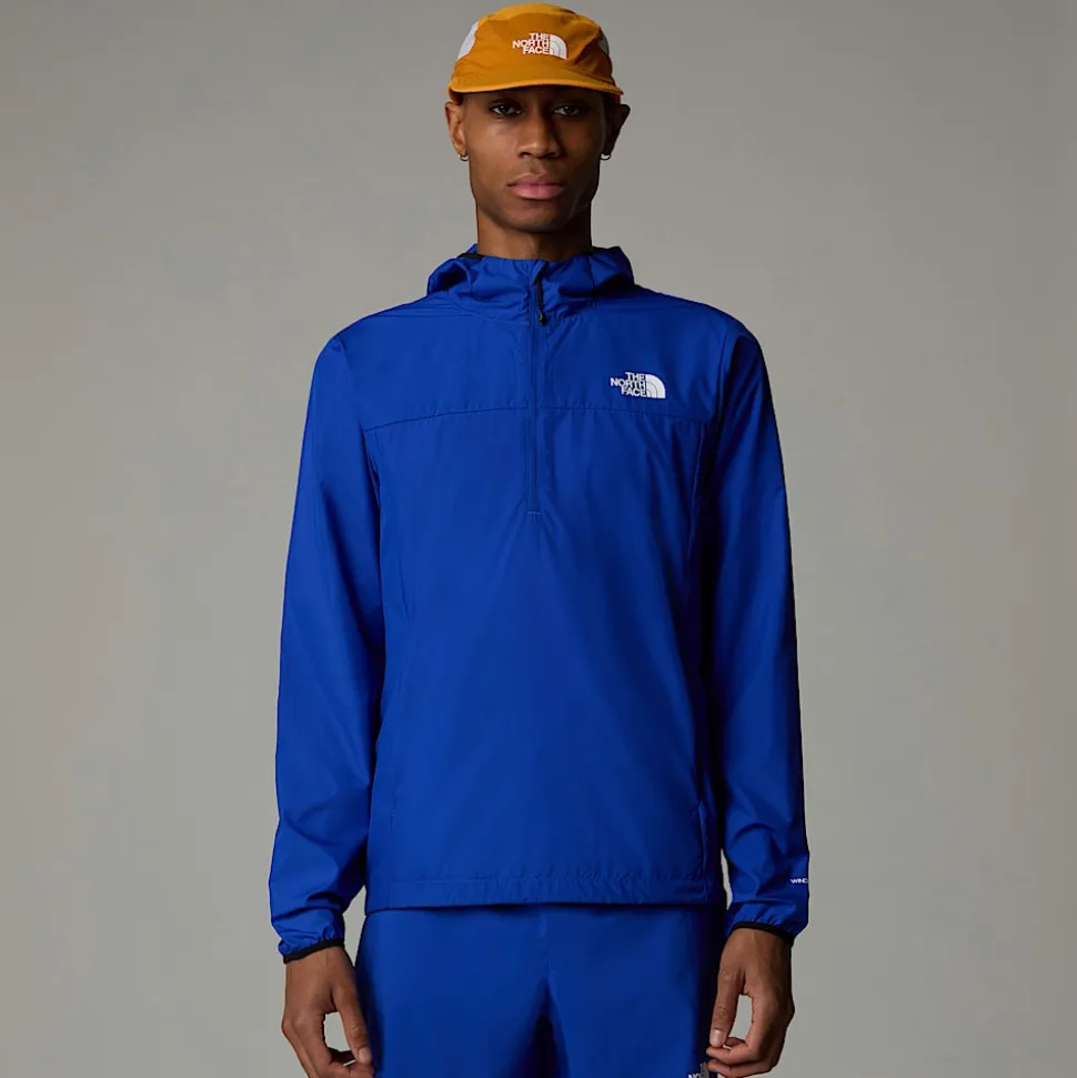 Online The North Face Higher Run Vindjakke Med Kvart Lynlås Til Herrer TNF Blue
