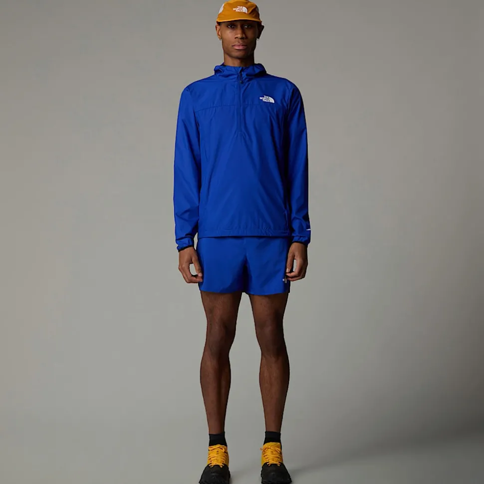 Online The North Face Higher Run Vindjakke Med Kvart Lynlås Til Herrer TNF Blue
