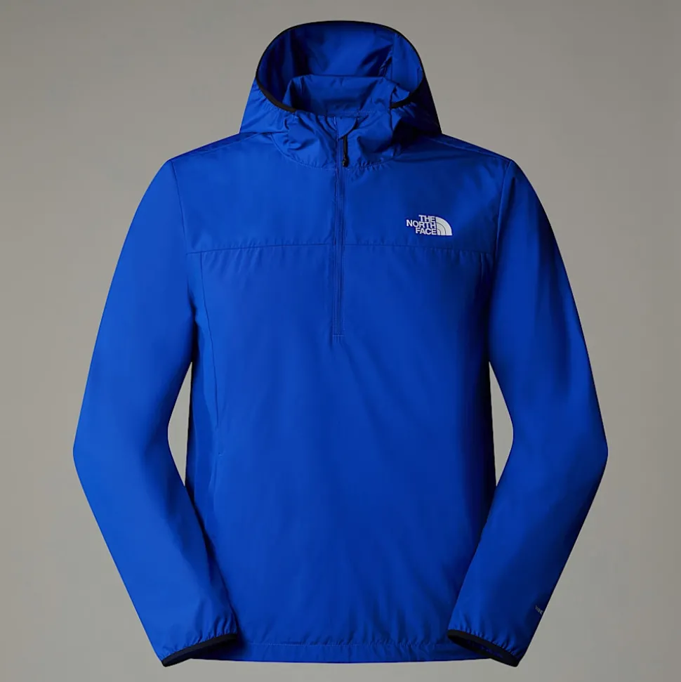 Online The North Face Higher Run Vindjakke Med Kvart Lynlås Til Herrer TNF Blue