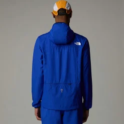 Online The North Face Higher Run Vindjakke Med Kvart Lynlås Til Herrer TNF Blue