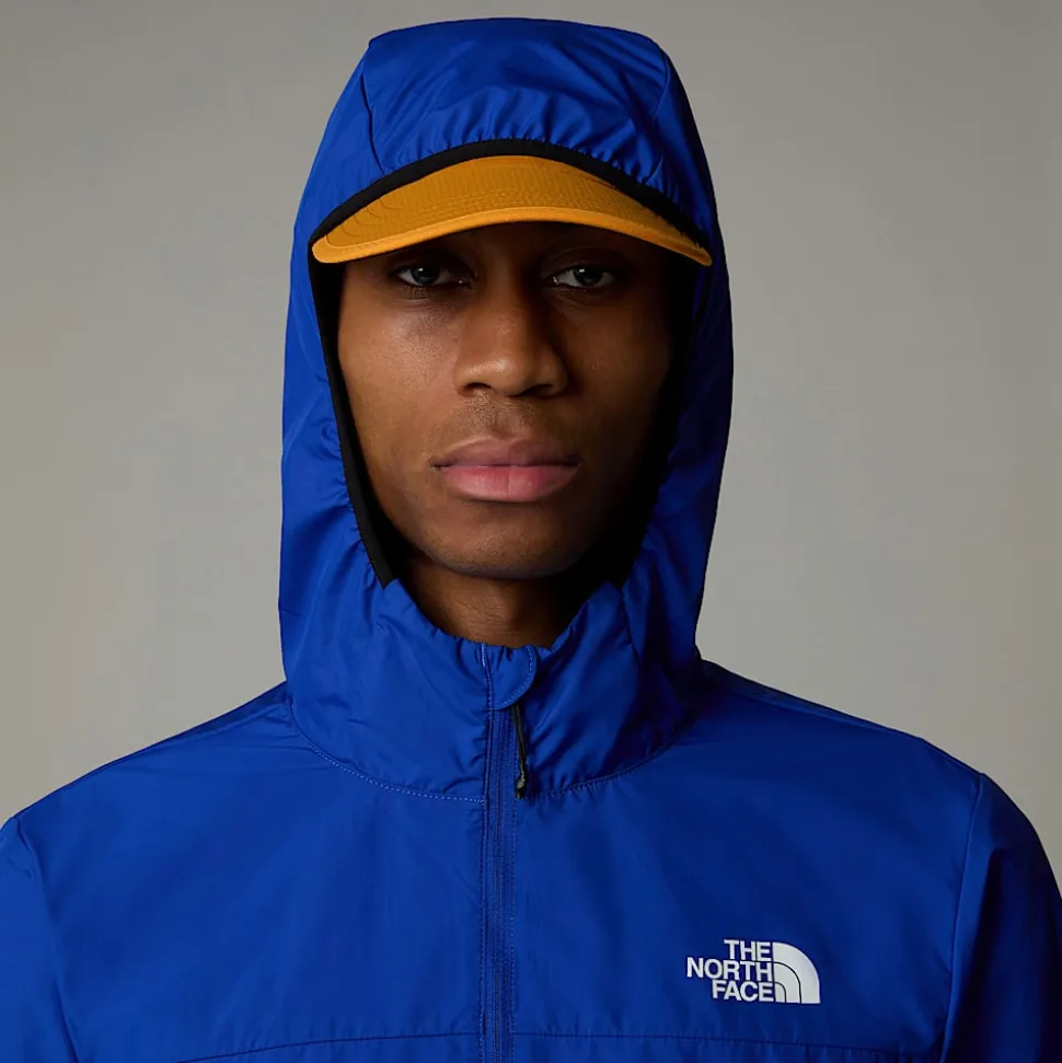 Online The North Face Higher Run Vindjakke Med Kvart Lynlås Til Herrer TNF Blue