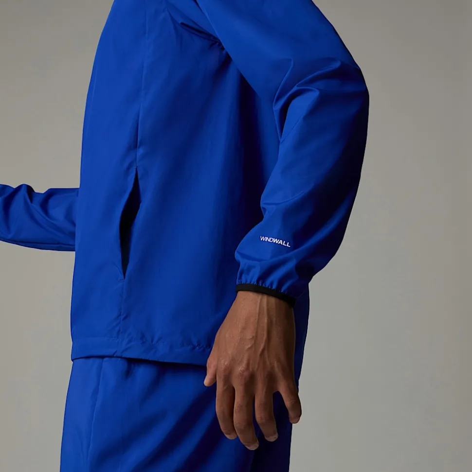 Online The North Face Higher Run Vindjakke Med Kvart Lynlås Til Herrer TNF Blue