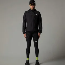 Online The North Face Higher Run Vindjakke Til Damer TNF Black-TNF Black Trail Reflective Print