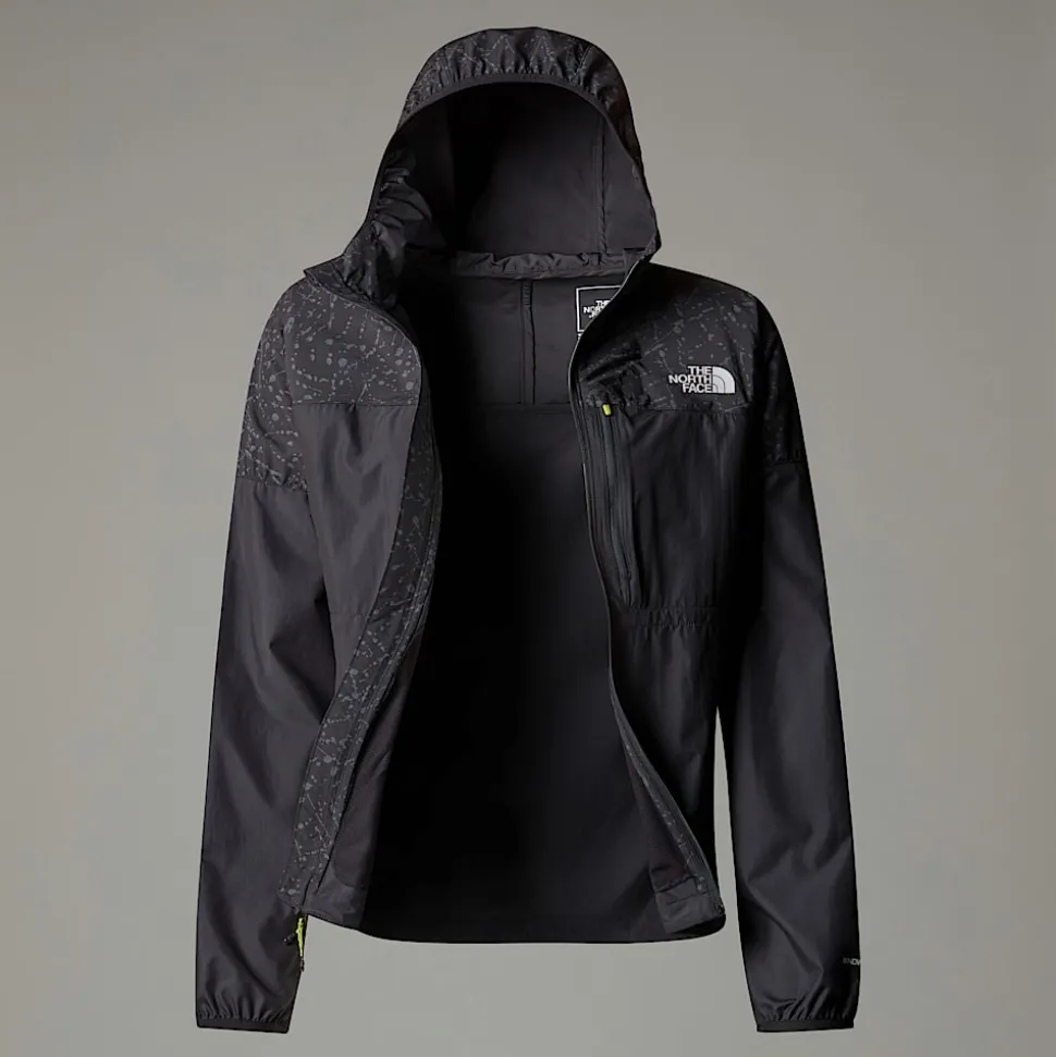 Online The North Face Higher Run Vindjakke Til Damer TNF Black-TNF Black Trail Reflective Print