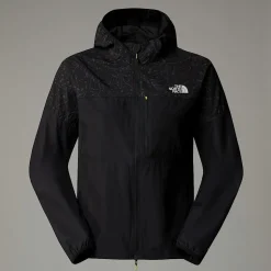 Online The North Face Higher Run Vindjakke Til Damer TNF Black-TNF Black Trail Reflective Print