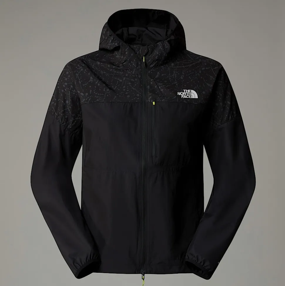 Online The North Face Higher Run Vindjakke Til Damer TNF Black-TNF Black Trail Reflective Print