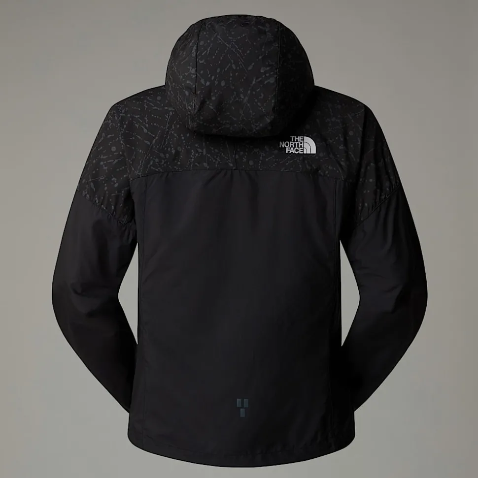 Online The North Face Higher Run Vindjakke Til Damer TNF Black-TNF Black Trail Reflective Print