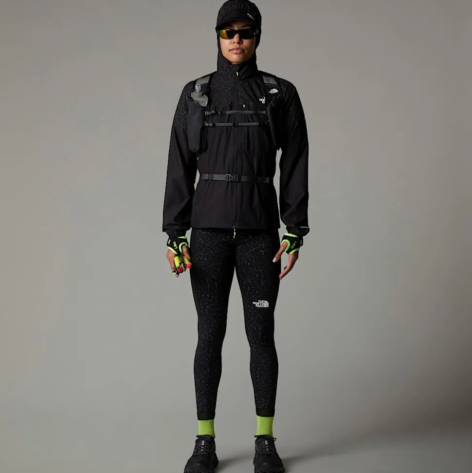 Online The North Face Higher Run Vindjakke Til Damer TNF Black-TNF Black Trail Reflective Print
