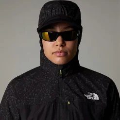 Online The North Face Higher Run Vindjakke Til Damer TNF Black-TNF Black Trail Reflective Print