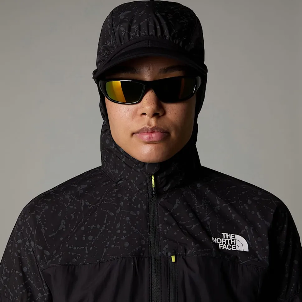 Online The North Face Higher Run Vindjakke Til Damer TNF Black-TNF Black Trail Reflective Print