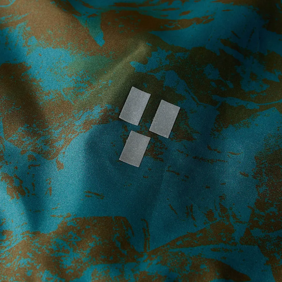 Clearance The North Face Higher Run Vindjakke Til Herrer Algae Blue Mountain Traverse Print