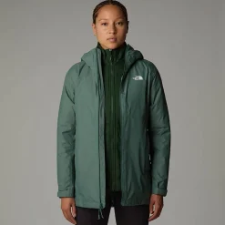 Online The North Face Hikesteller Triclimate Jakke Til Damer Dark Sage White Heather-Pine Needle-NPF