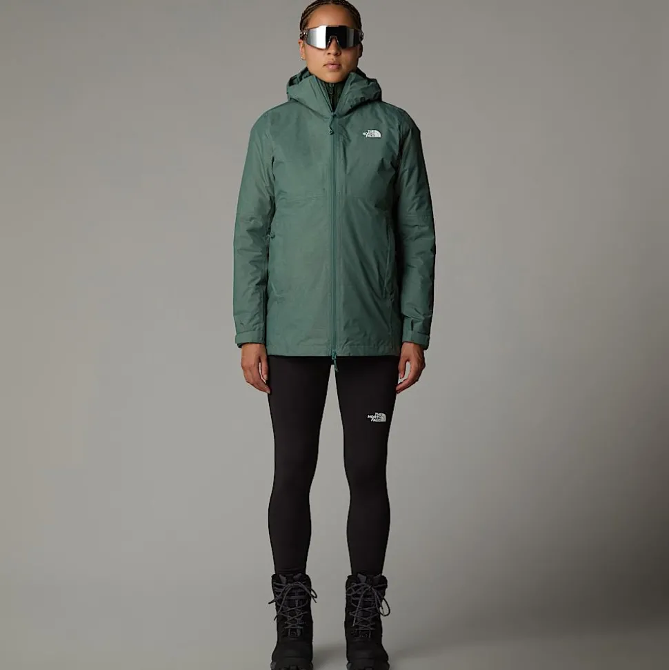 Online The North Face Hikesteller Triclimate Jakke Til Damer Dark Sage White Heather-Pine Needle-NPF