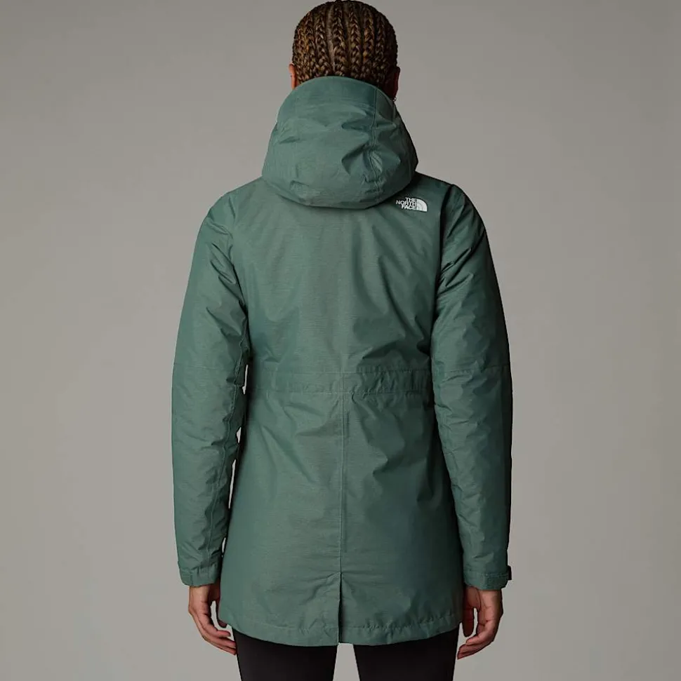 Online The North Face Hikesteller Triclimate Jakke Til Damer Dark Sage White Heather-Pine Needle-NPF