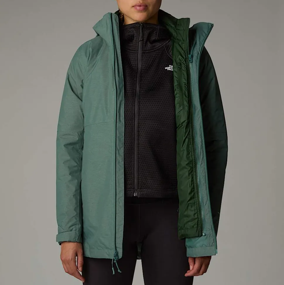Online The North Face Hikesteller Triclimate Jakke Til Damer Dark Sage White Heather-Pine Needle-NPF