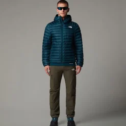 Clearance The North Face Huila Jakke Med Hætte Og Syntetisk Isolering Til Herrer Midnight Petrol