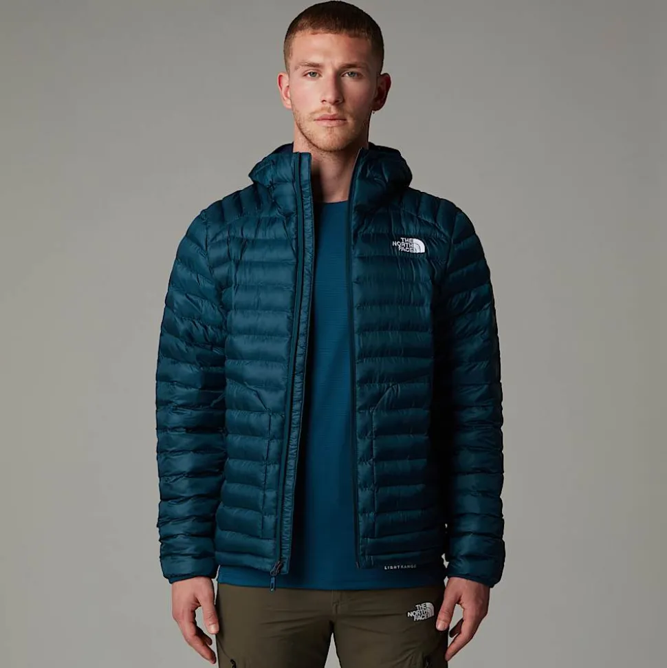 Clearance The North Face Huila Jakke Med Hætte Og Syntetisk Isolering Til Herrer Midnight Petrol