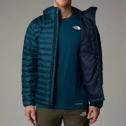 Clearance The North Face Huila Jakke Med Hætte Og Syntetisk Isolering Til Herrer Midnight Petrol