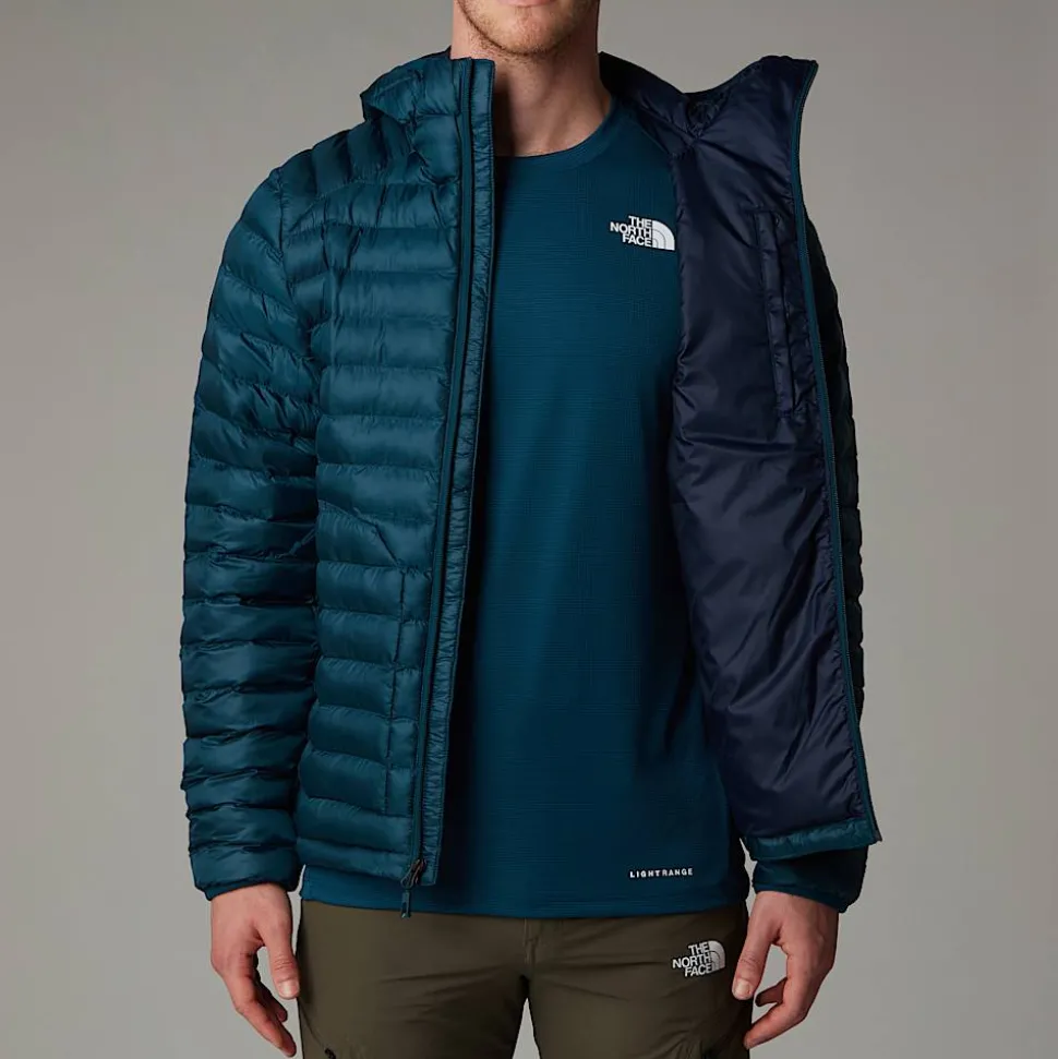 Clearance The North Face Huila Jakke Med Hætte Og Syntetisk Isolering Til Herrer Midnight Petrol