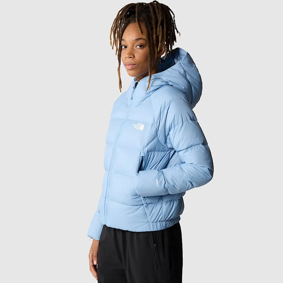 Online The North Face Hyalite Dunjakke Med Hætte Til Damer Steel Blue