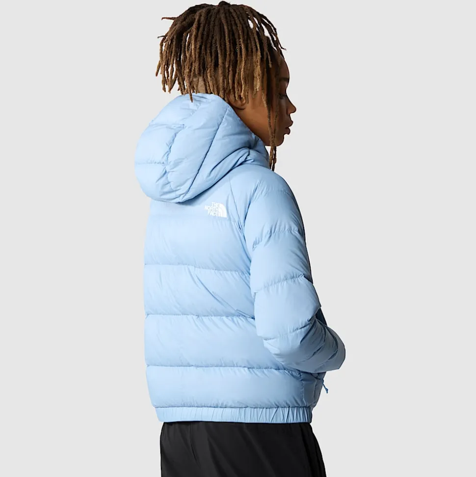 Online The North Face Hyalite Dunjakke Med Hætte Til Damer Steel Blue
