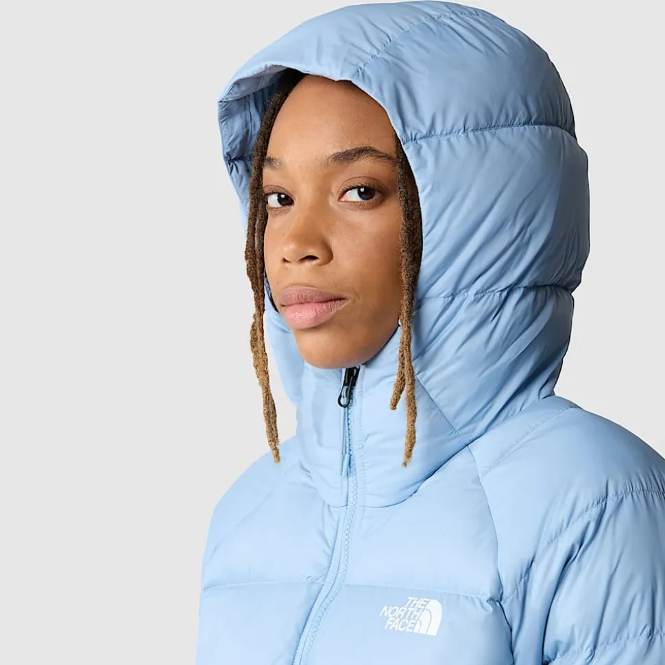 Online The North Face Hyalite Dunjakke Med Hætte Til Damer Steel Blue