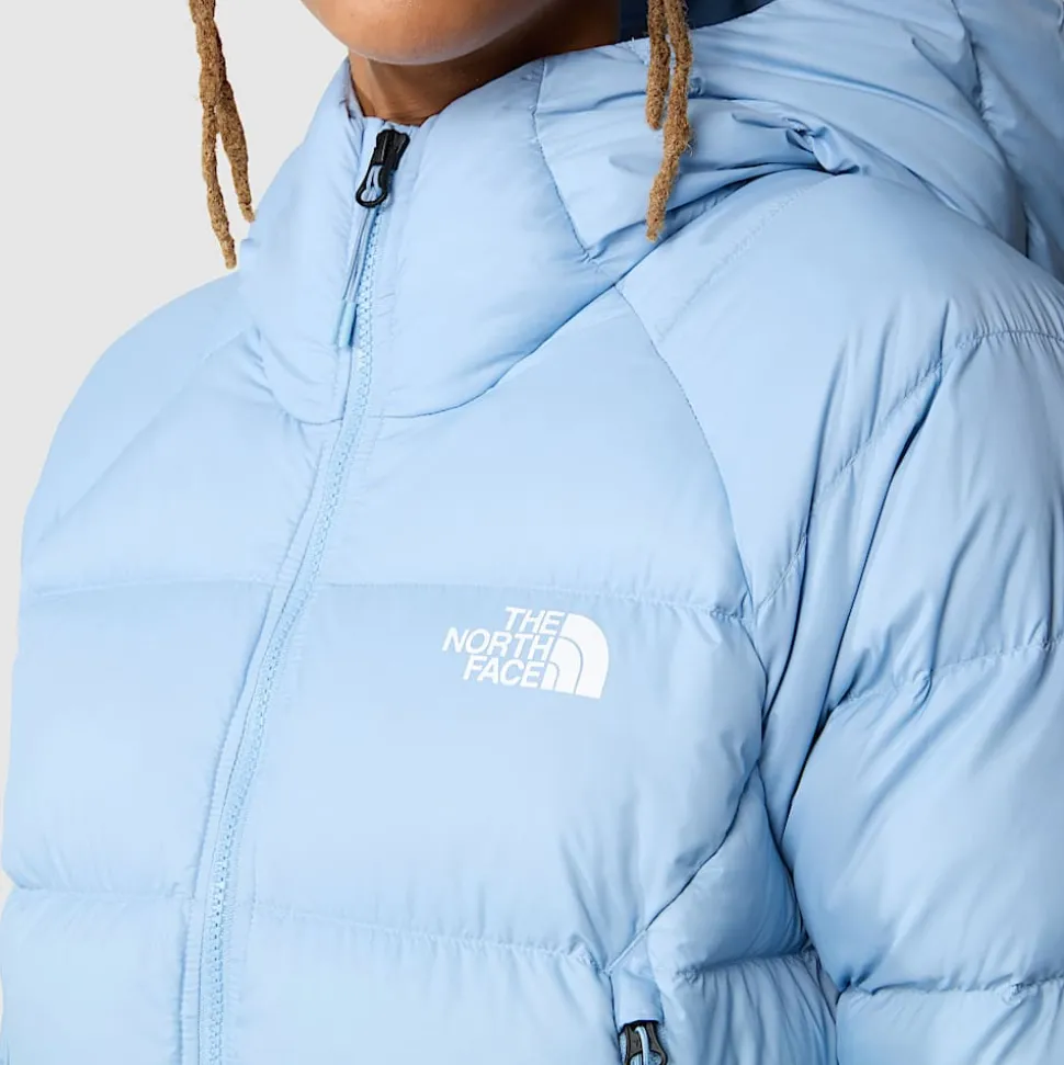 Online The North Face Hyalite Dunjakke Med Hætte Til Damer Steel Blue