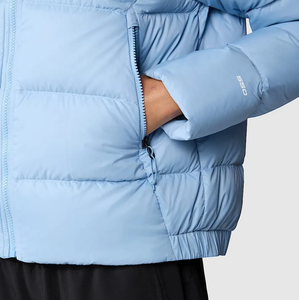 Online The North Face Hyalite Dunjakke Med Hætte Til Damer Steel Blue