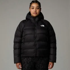 Hot The North Face Hyalite Dunjakke Med Hætte I Store Størrelser Til Damer TNF Black-NPF