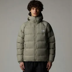 Hot The North Face Hydrenalite Dunjakke Med Hætte Til Herrer Clay Grey