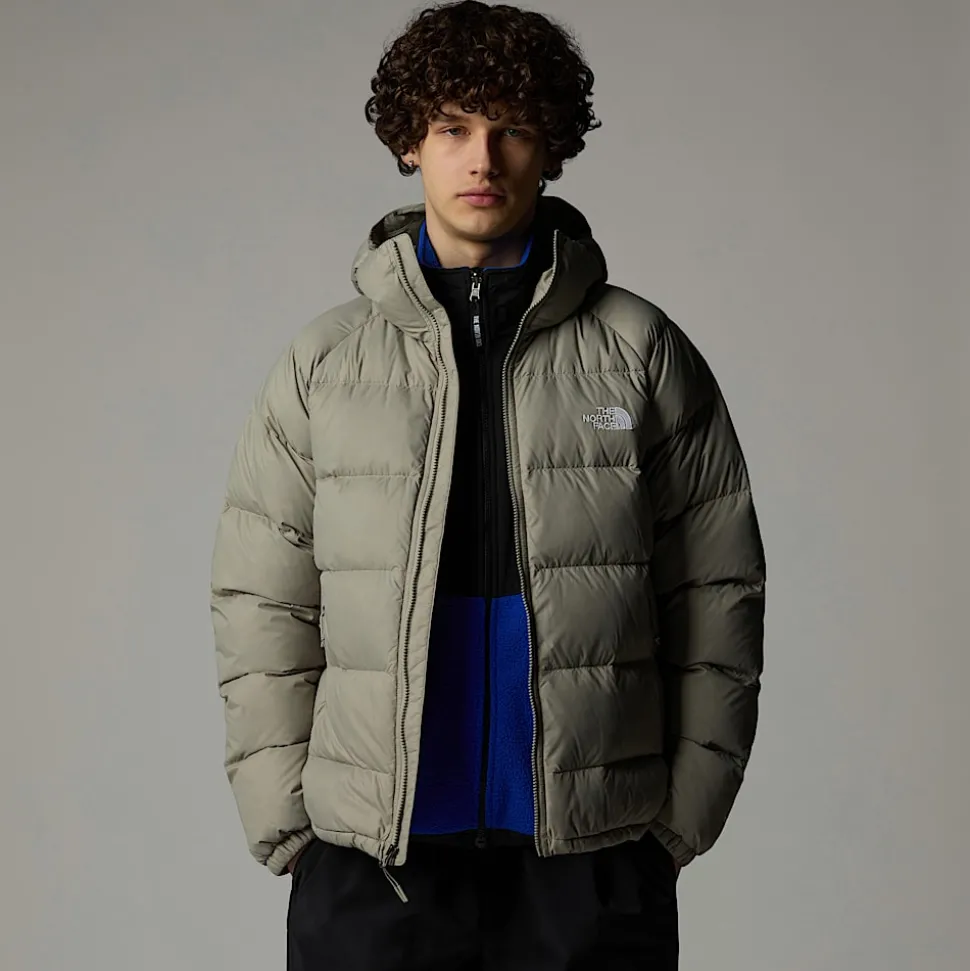 Hot The North Face Hydrenalite Dunjakke Med Hætte Til Herrer Clay Grey