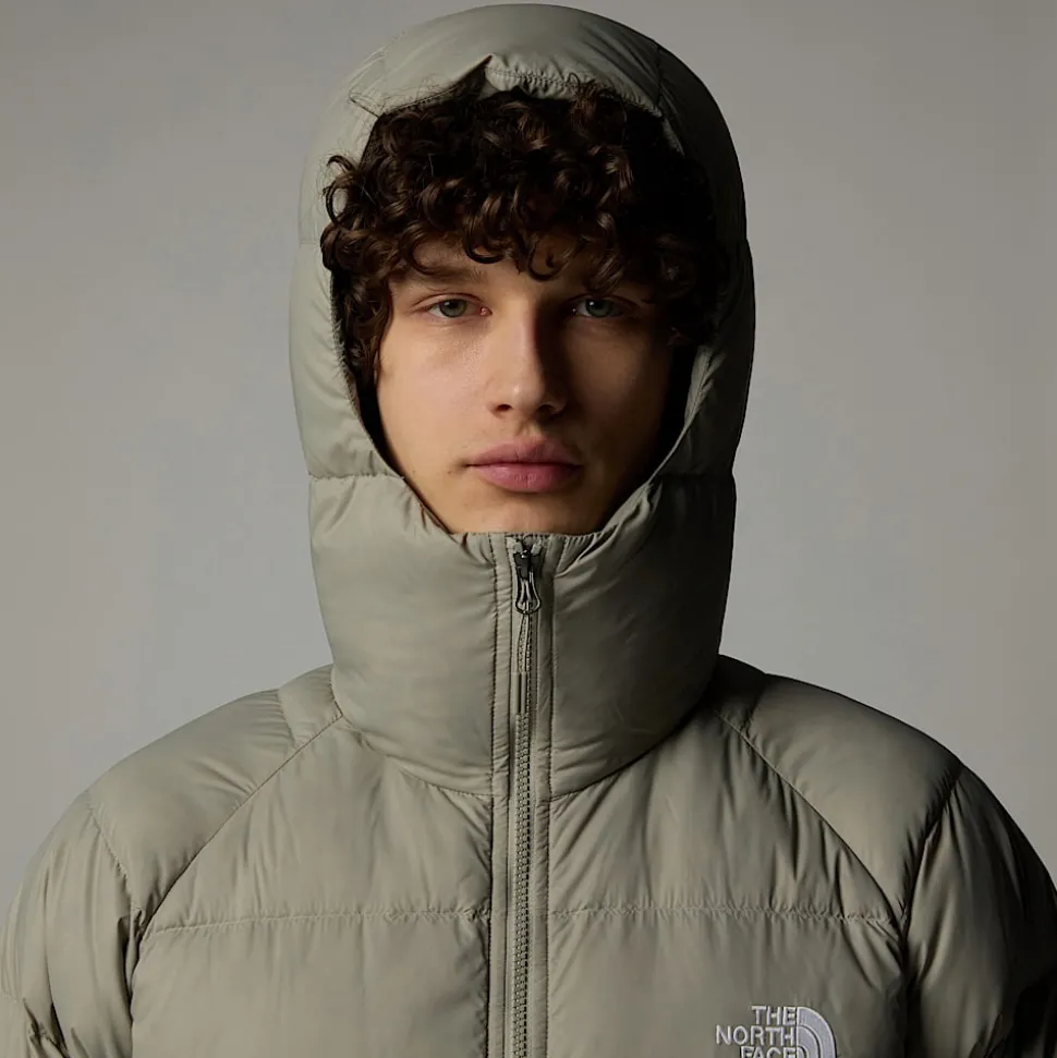 Hot The North Face Hydrenalite Dunjakke Med Hætte Til Herrer Clay Grey