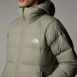 Hot The North Face Hydrenalite Dunjakke Med Hætte Til Herrer Clay Grey