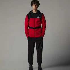 Cheap The North Face Icons Hættetrøje Med Lynlås Til Herrer TNF Red-TNF Black