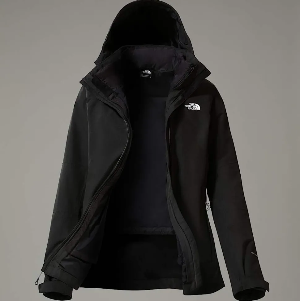 Cheap The North Face Inlux Triclimate Jakke Til Damer TNF Black Heather-TNF Black