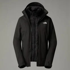 Cheap The North Face Inlux Triclimate Jakke Til Damer TNF Black Heather-TNF Black