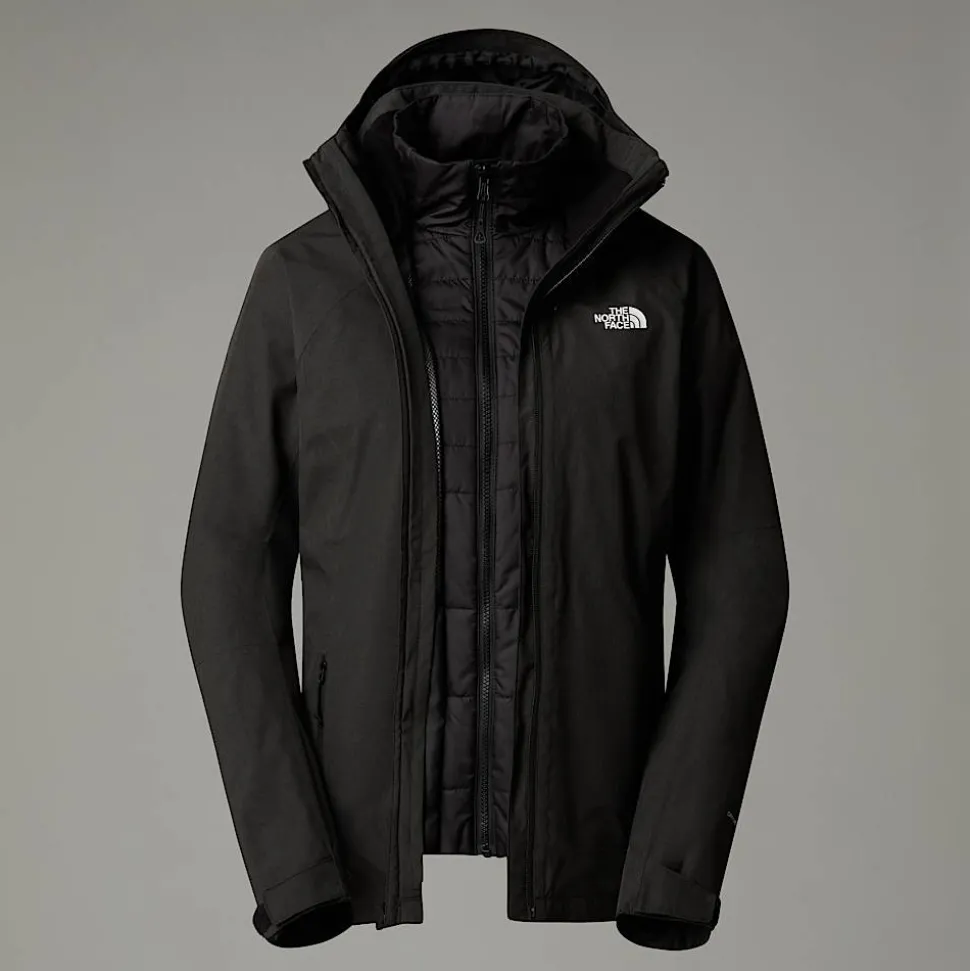 Cheap The North Face Inlux Triclimate Jakke Til Damer TNF Black Heather-TNF Black