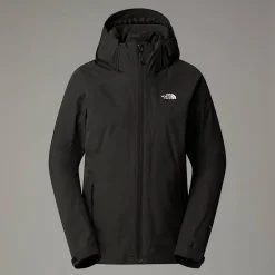 Cheap The North Face Inlux Triclimate Jakke Til Damer TNF Black Heather-TNF Black