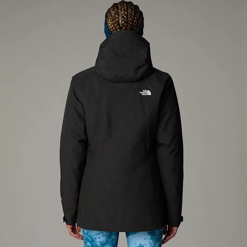 Cheap The North Face Inlux Triclimate Jakke Til Damer TNF Black Heather-TNF Black