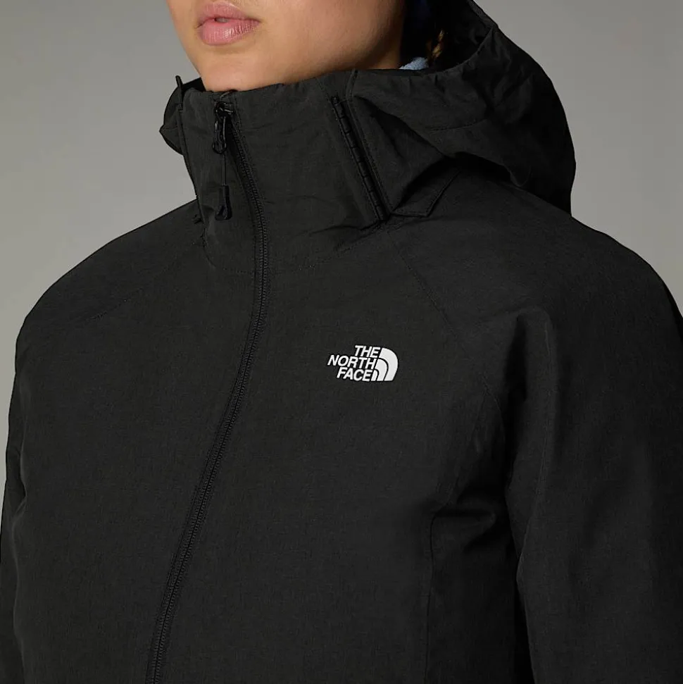 Cheap The North Face Inlux Triclimate Jakke Til Damer TNF Black Heather-TNF Black