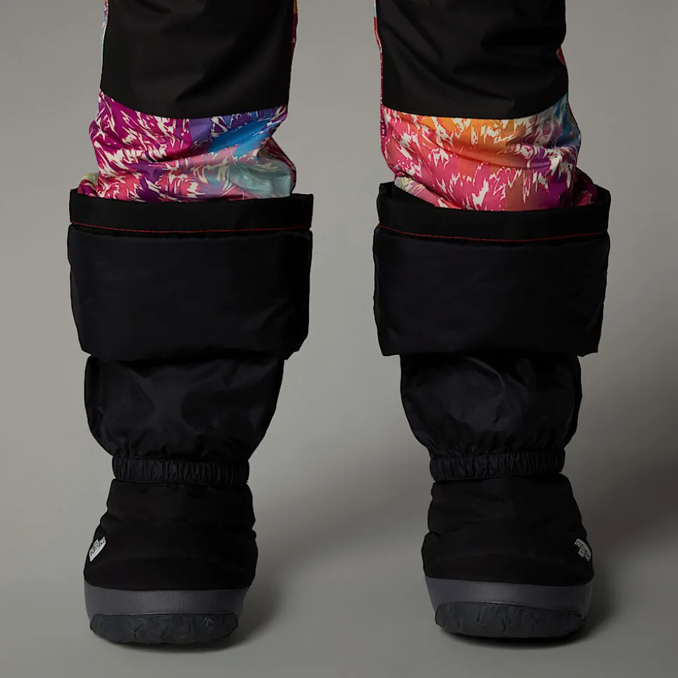 Shop The North Face Isolerede Freedom Bukser Til Piger Radiant Poppy Blowing Wind Print